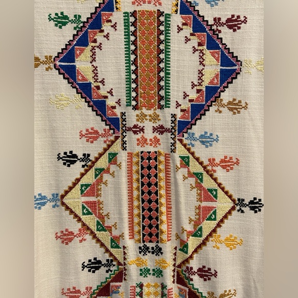 Kate Moss Topshop Aztec Embroidered Tunic Shift Dress - Picture 3 of 7